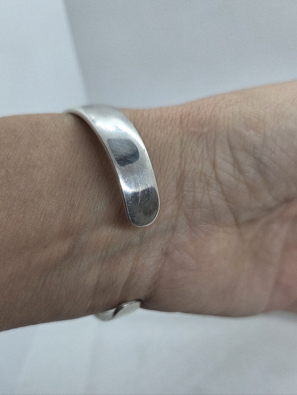 Vintage Taxco 950 Bracelete Sterling Silver Cuf - Picture 3 of 8